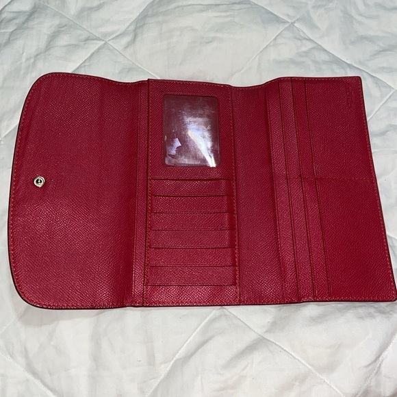 EUC  Coach pebbled leather tri fold snap wallet - Picture 5 of 11